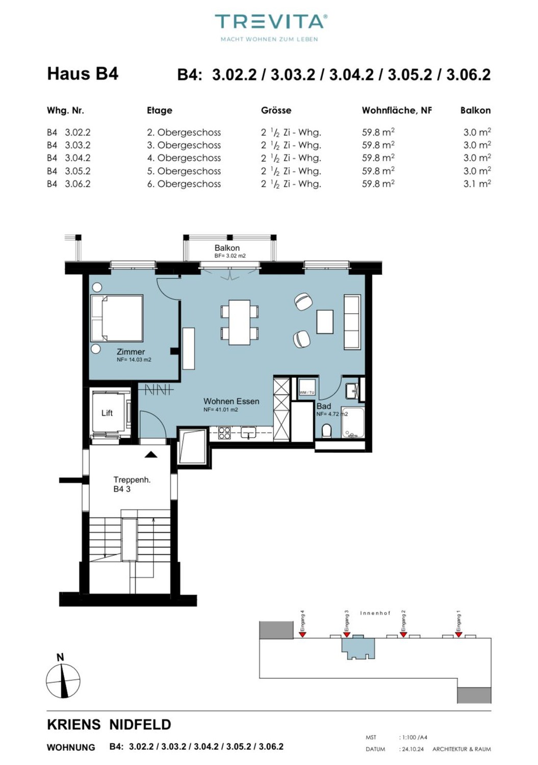 Appartement de 2 ½ pièces