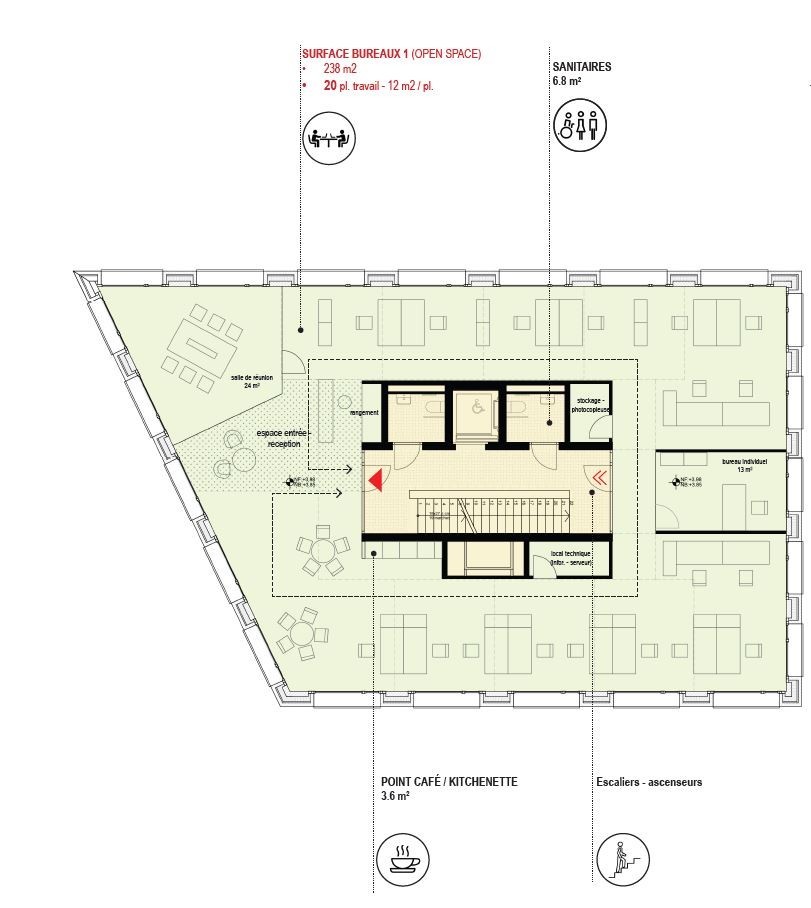 121m² office