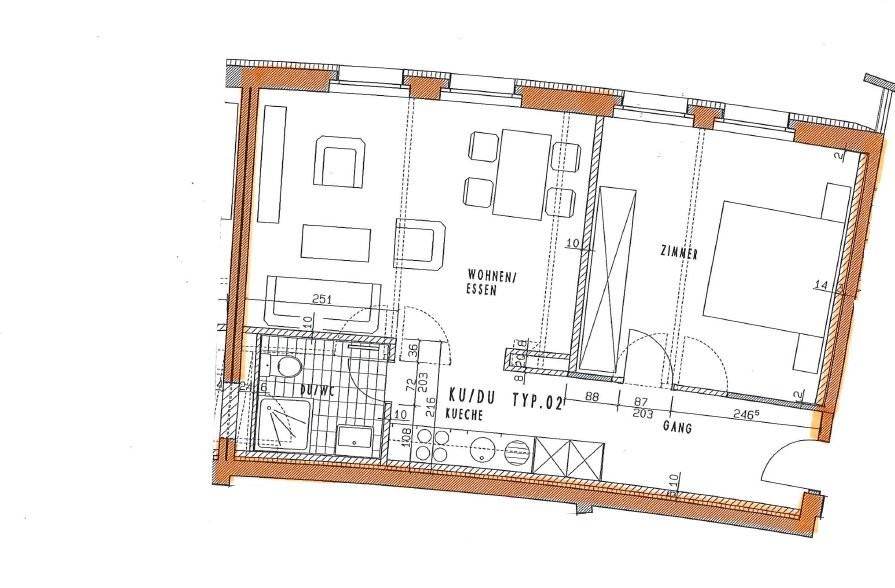 Appartement de 2 pièces