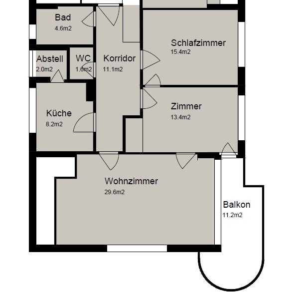 Appartement de 3 pièces