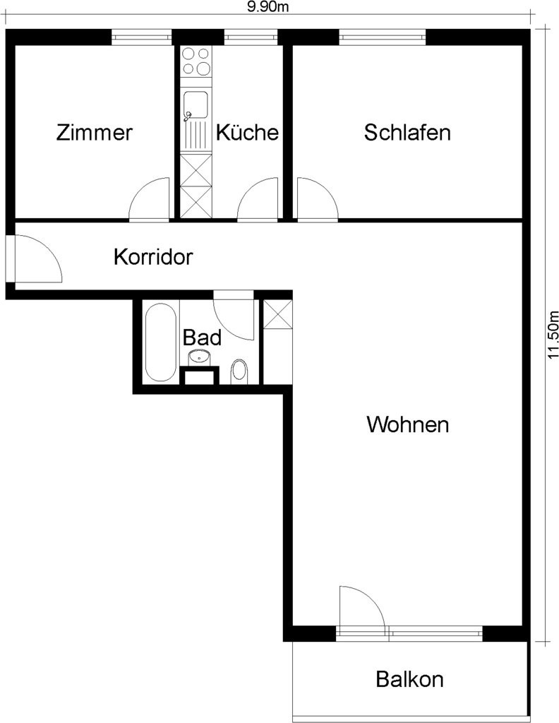 Appartement de 3 ½ pièces, photo 6 sur 6