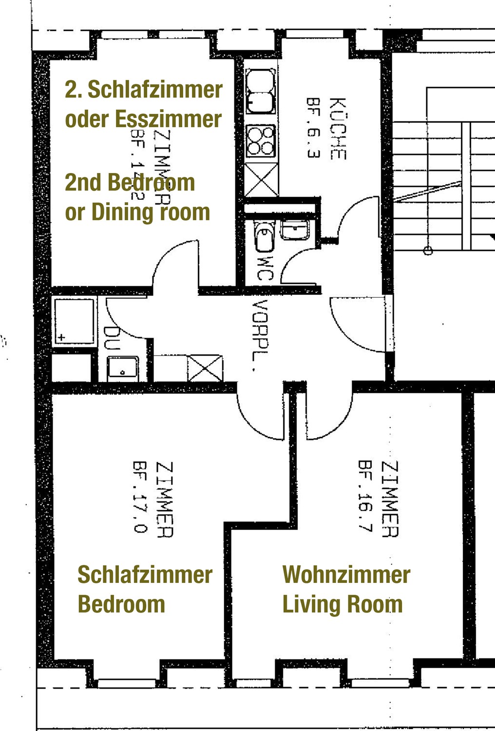 Appartement de 3 pièces