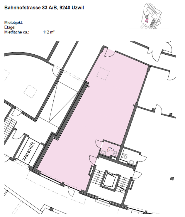 Bureau de 112m²