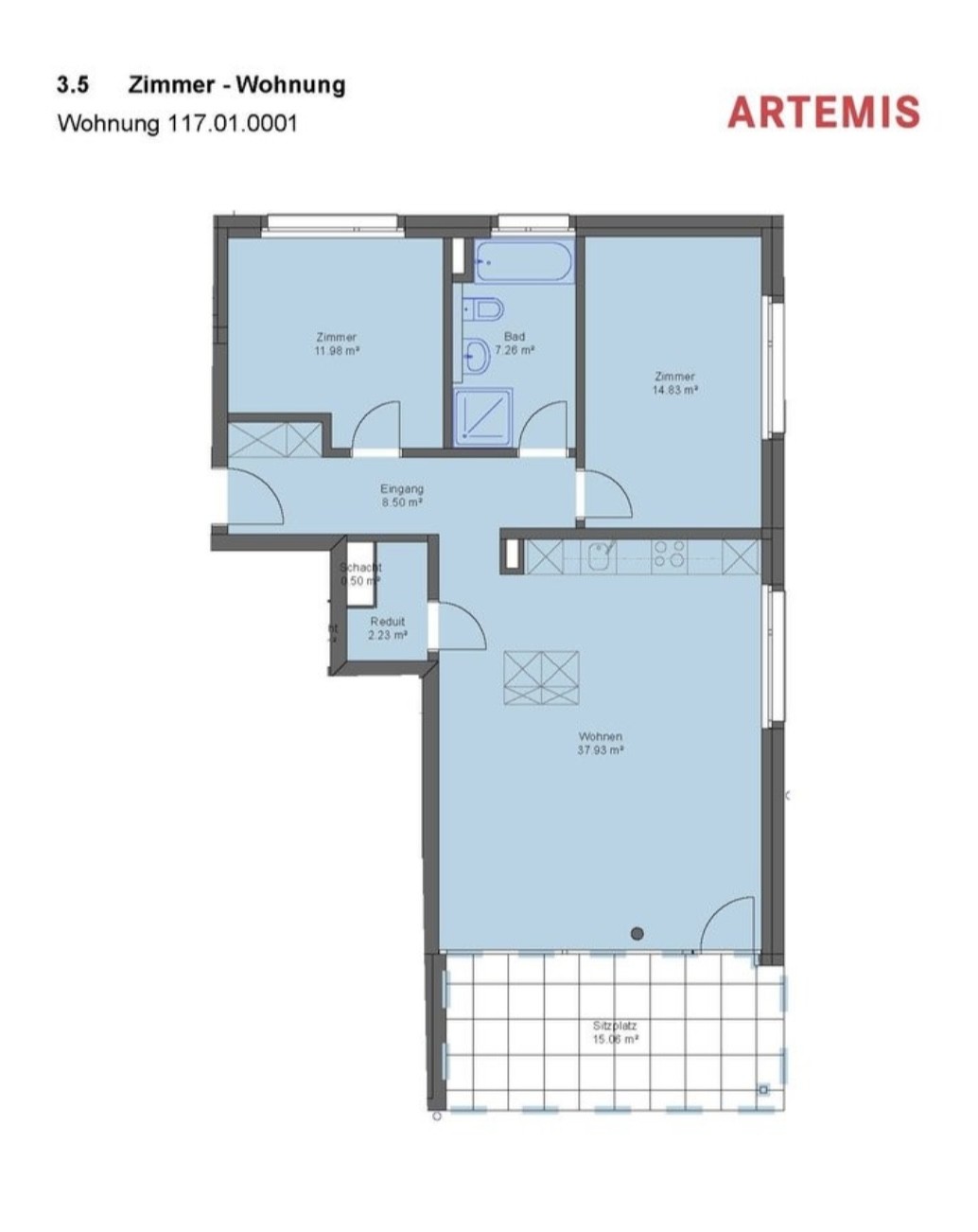 Appartement de 3 ½ pièces, photo 4 sur 9