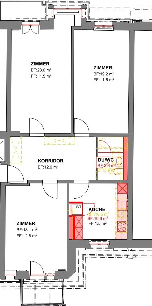 Appartement de 4 pièces