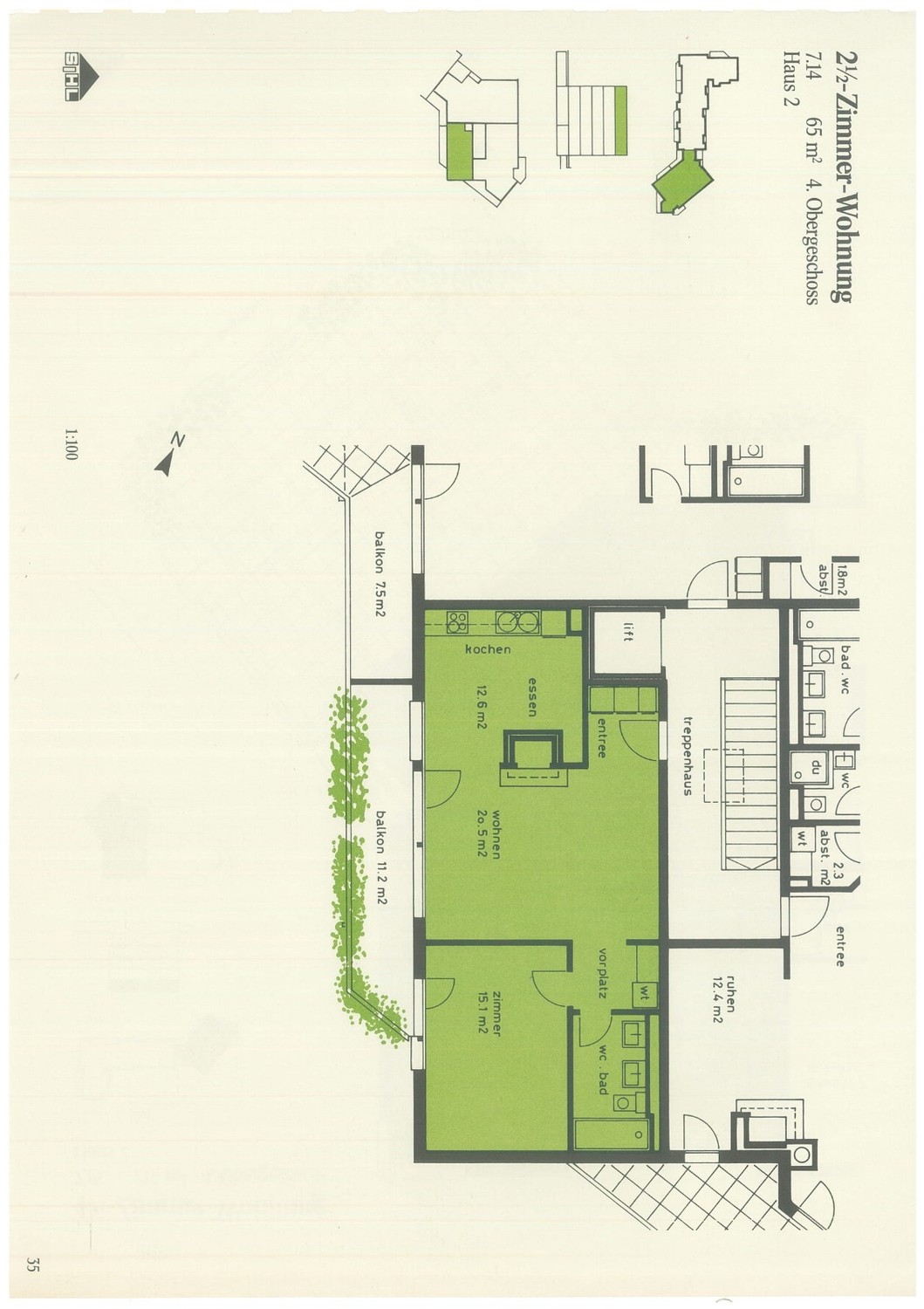 Appartement de 2 ½ pièces