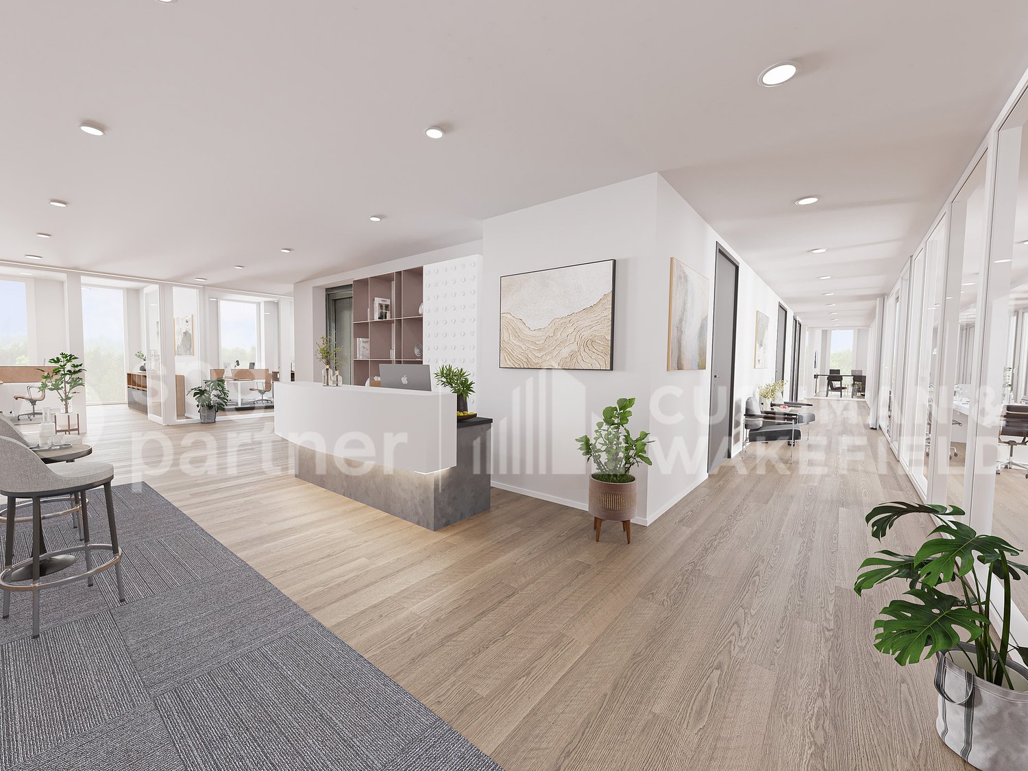 424m² office
