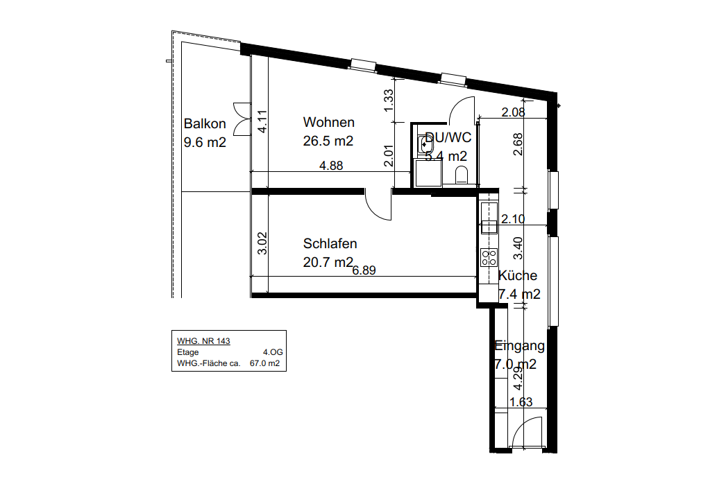 2 ½ rooms apartment
