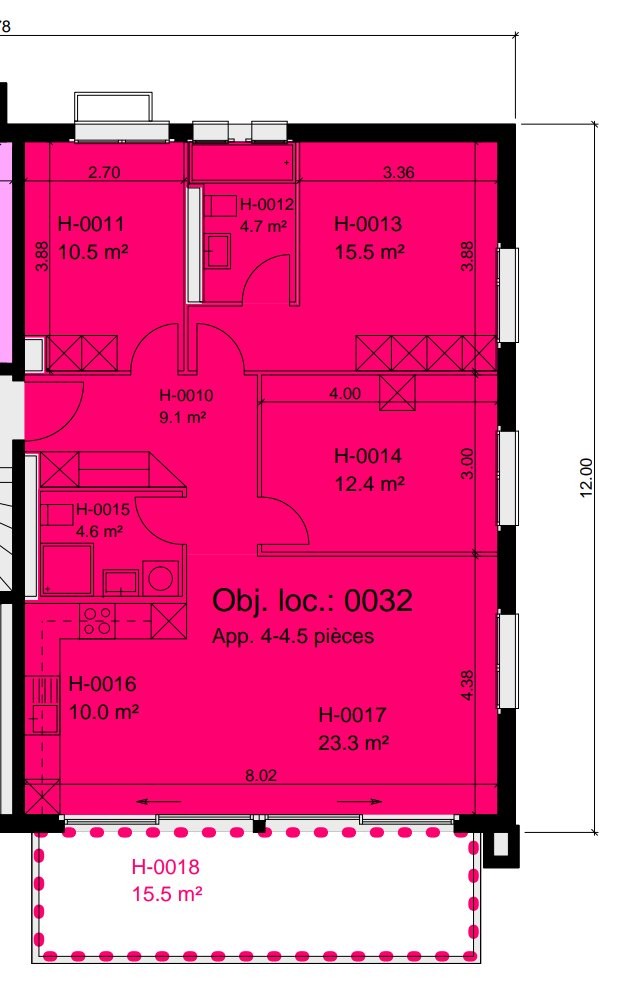 4 ½ rooms apartment, photo 4 sur 4