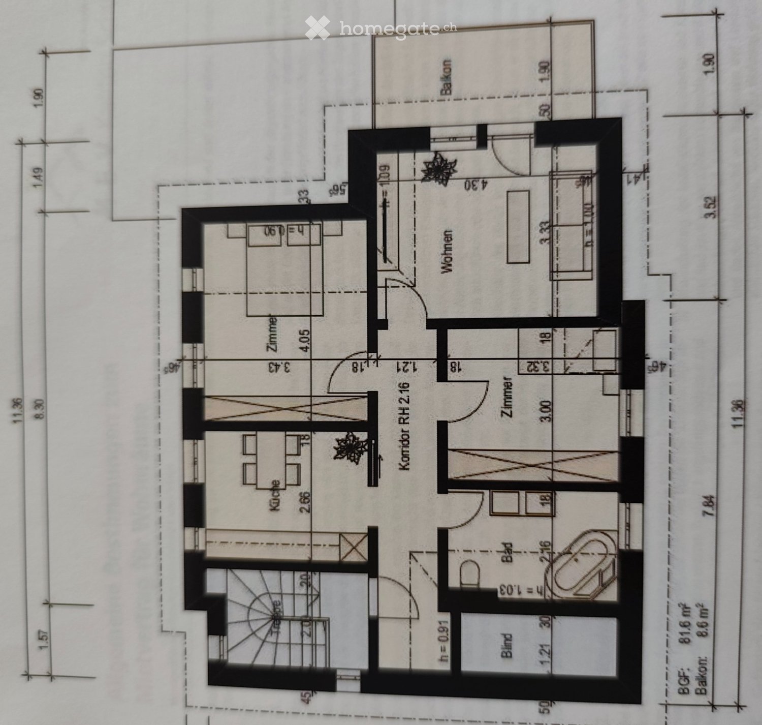 3 rooms apartment