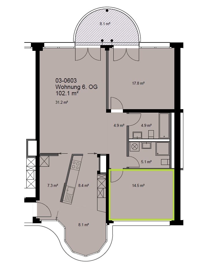 Room in a shared flat
