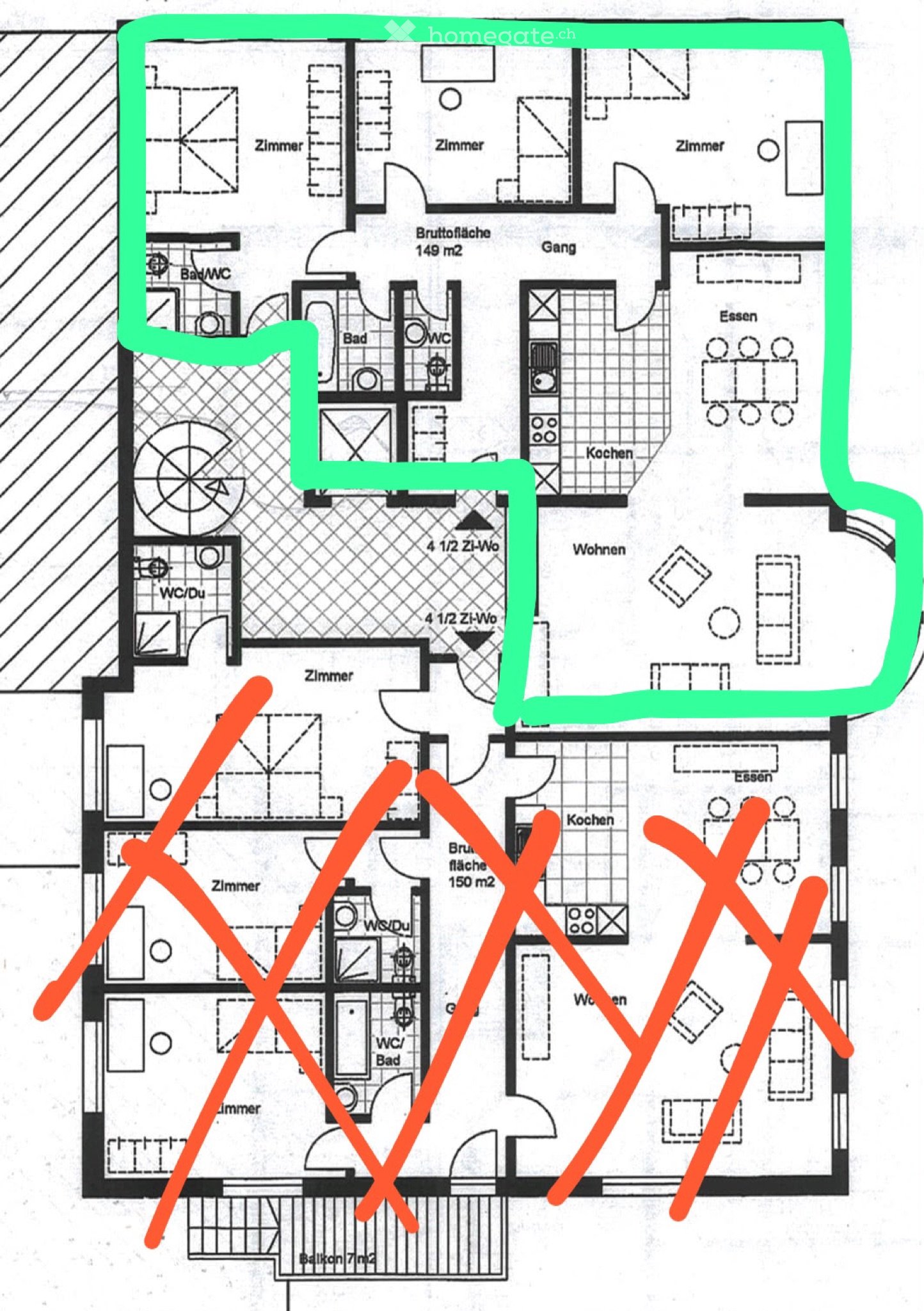 4 rooms apartment, photo 5 sur 5