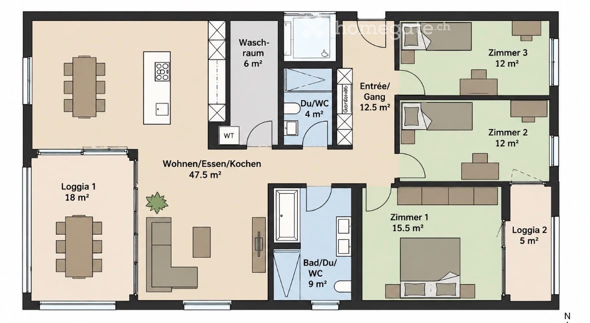 Appartement de 4 pièces