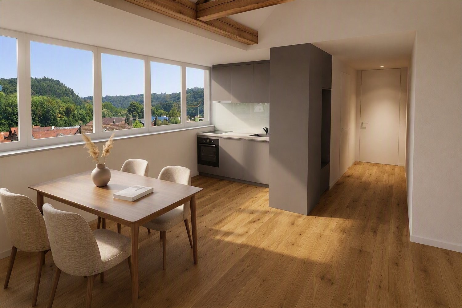 2 rooms roof flat