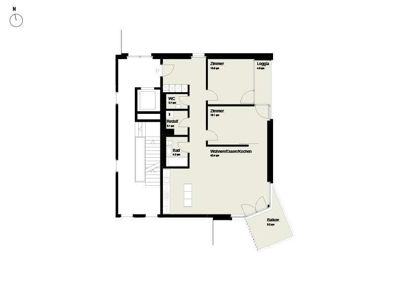 Appartement de 3 ½ pièces