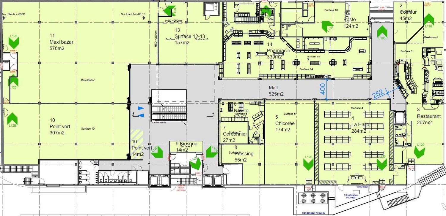 284m² shopping centre