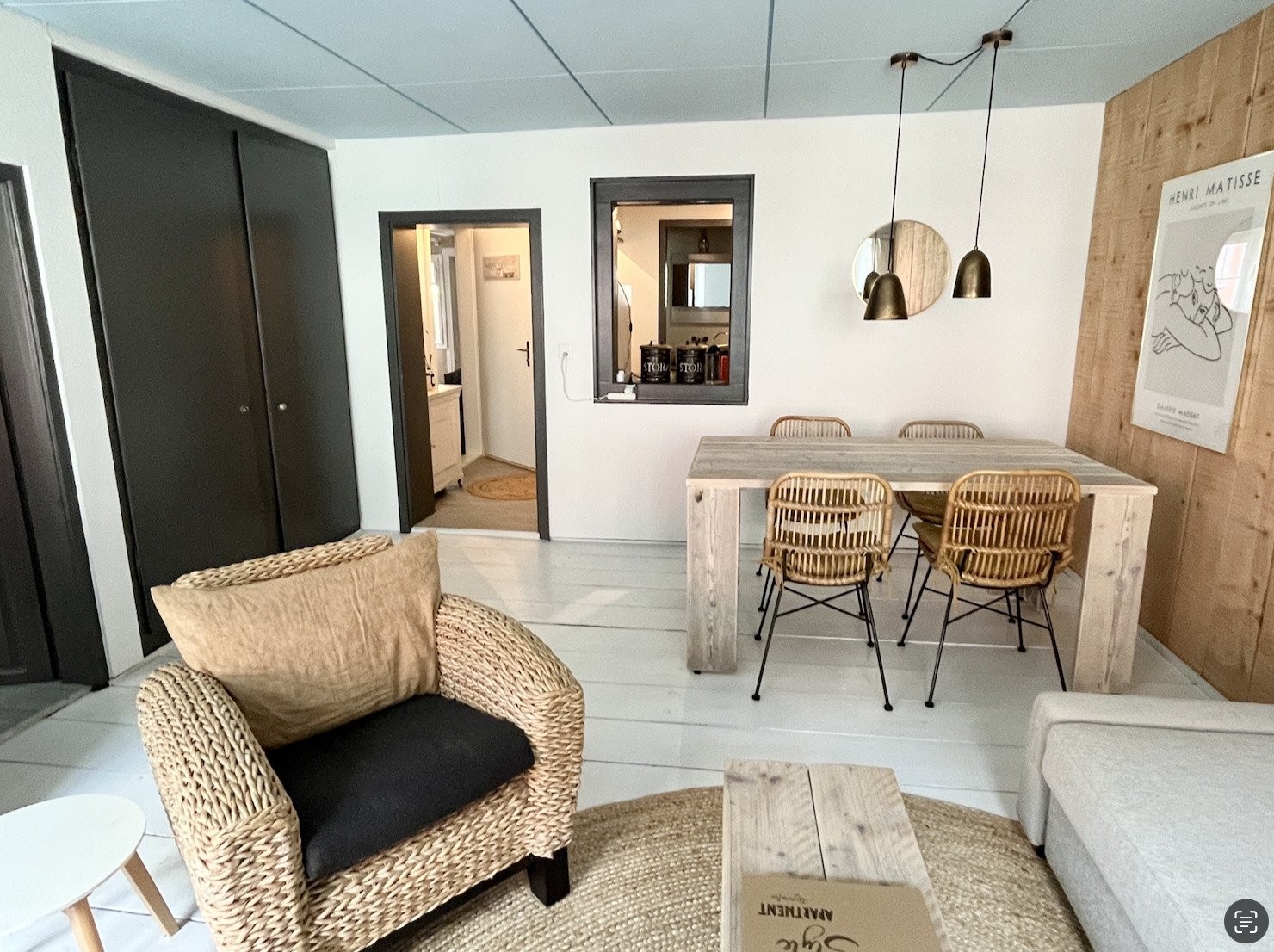 Appartement meublé de 2 pièces