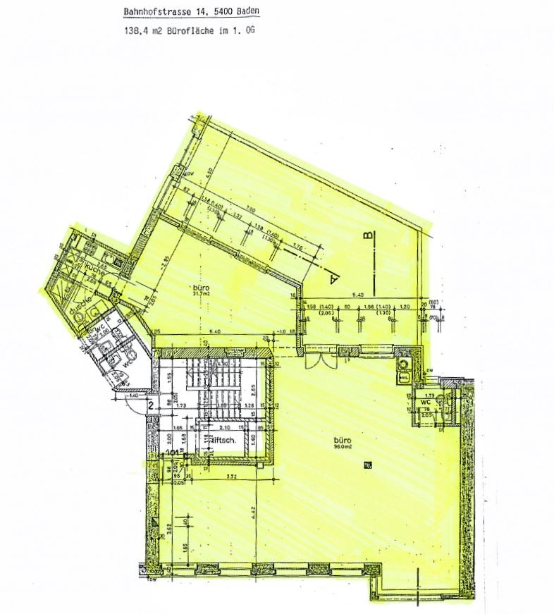 Bureau de 138m²