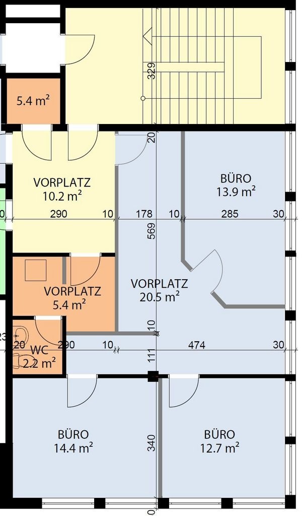 67m² bureau, photo 2 sur 2