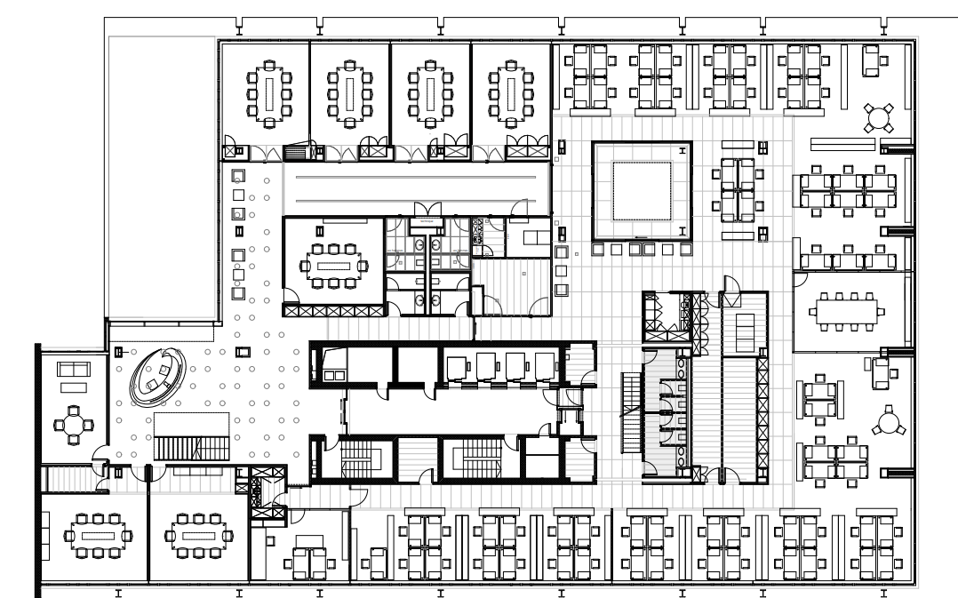1500m² office