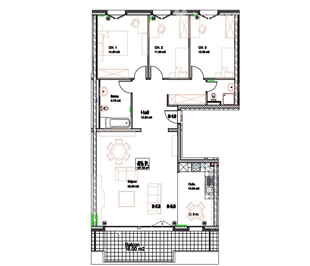 4 ½ rooms apartment, photo 4 sur 4