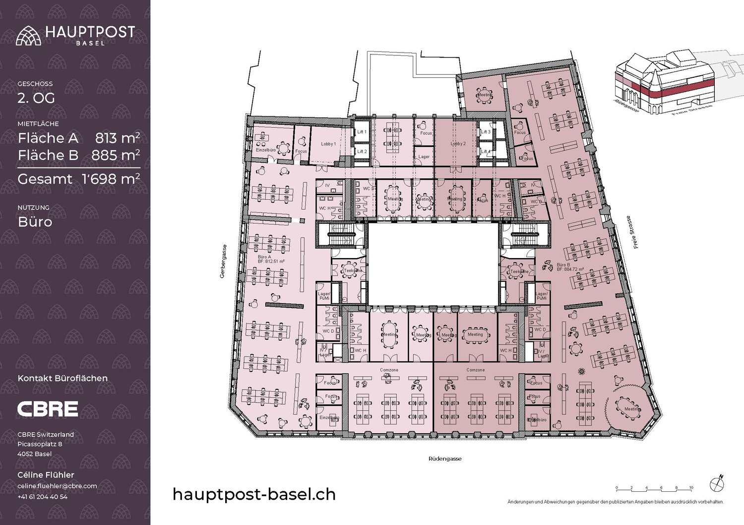 2200m² de bureaux