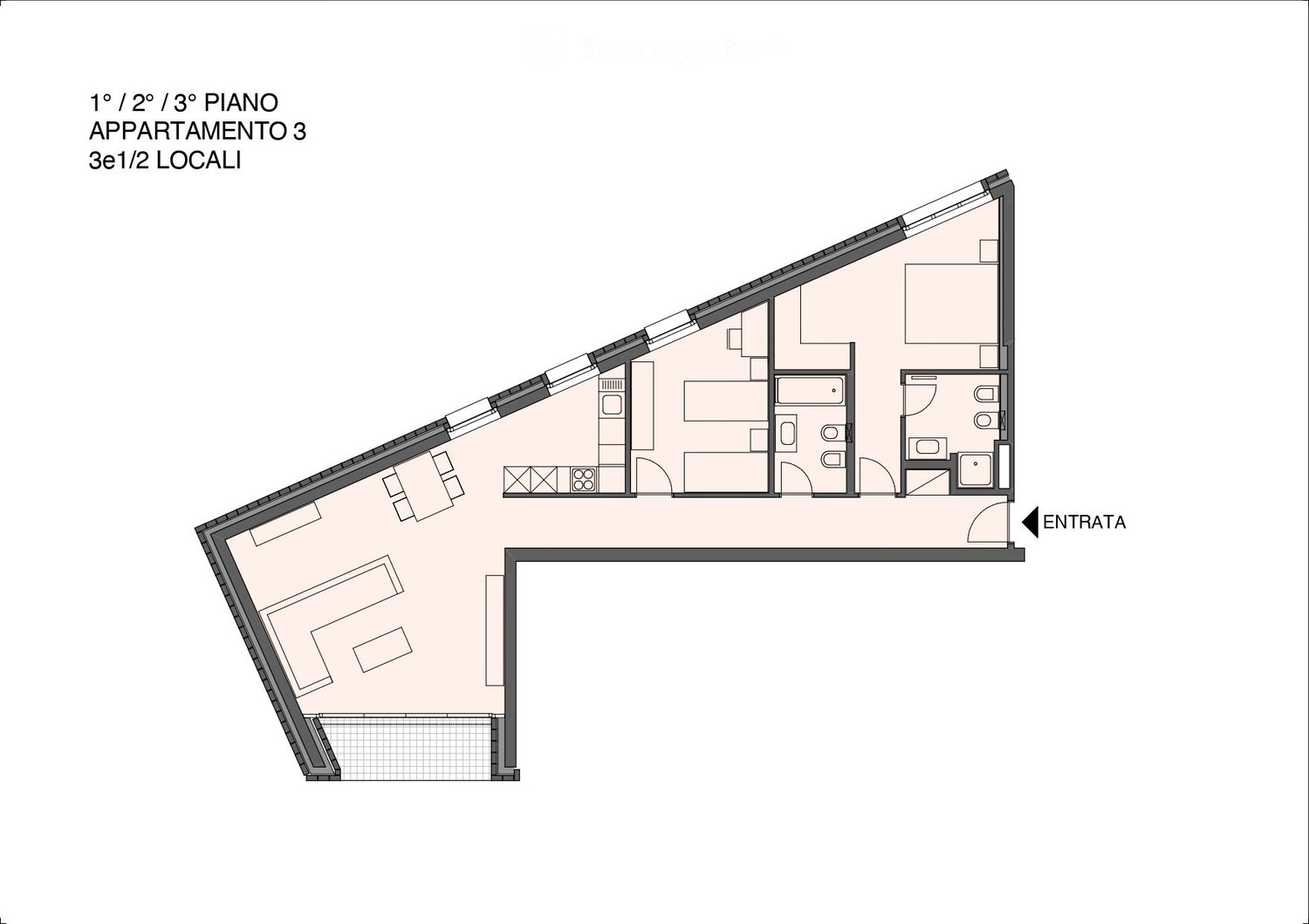 Appartement de 3 ½ pièces, photo 7 sur 8