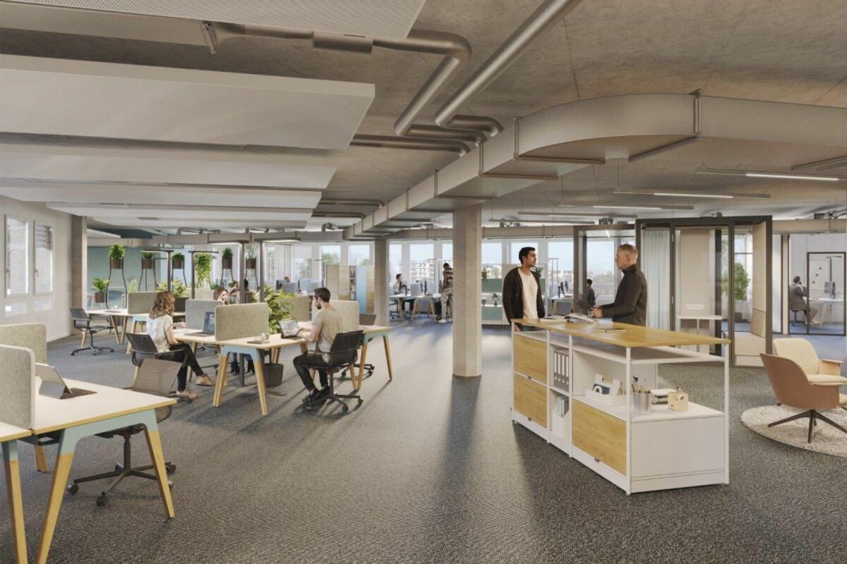 600m² de bureaux