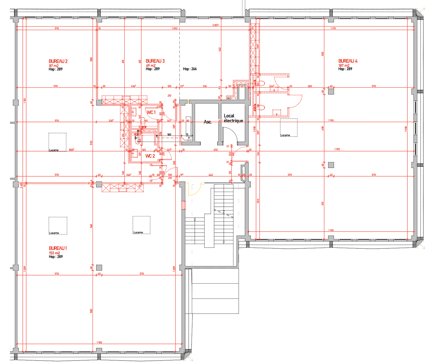 187m² office