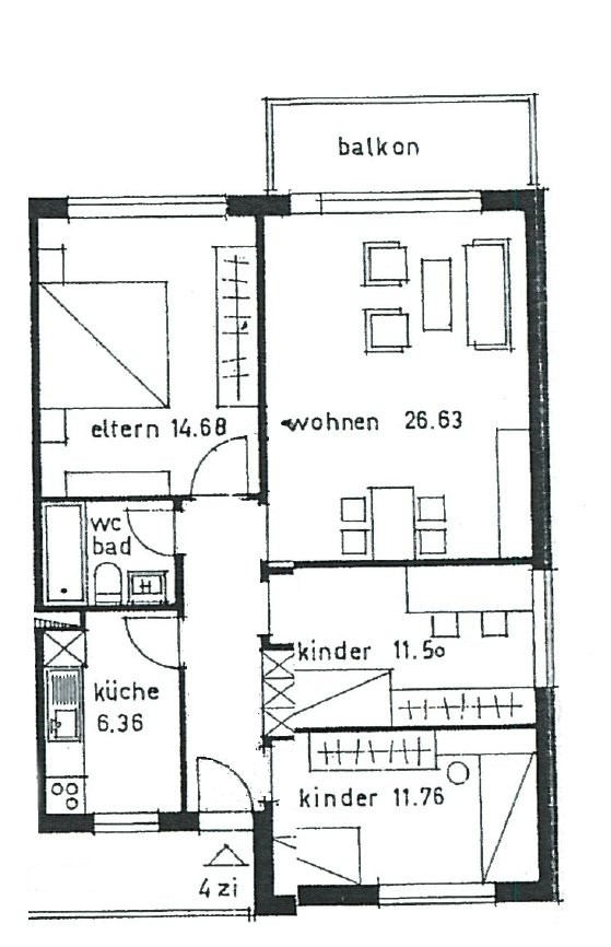 4 rooms apartment, photo 7 sur 7