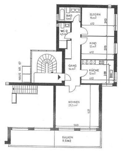Appartement de 3 pièces