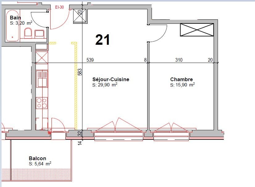 2 ½ rooms apartment, photo 5 sur 5