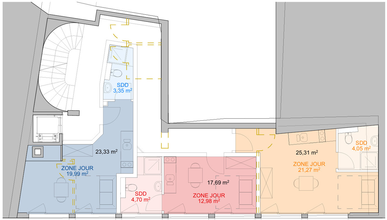 1 room furnished flat, photo 3 sur 3
