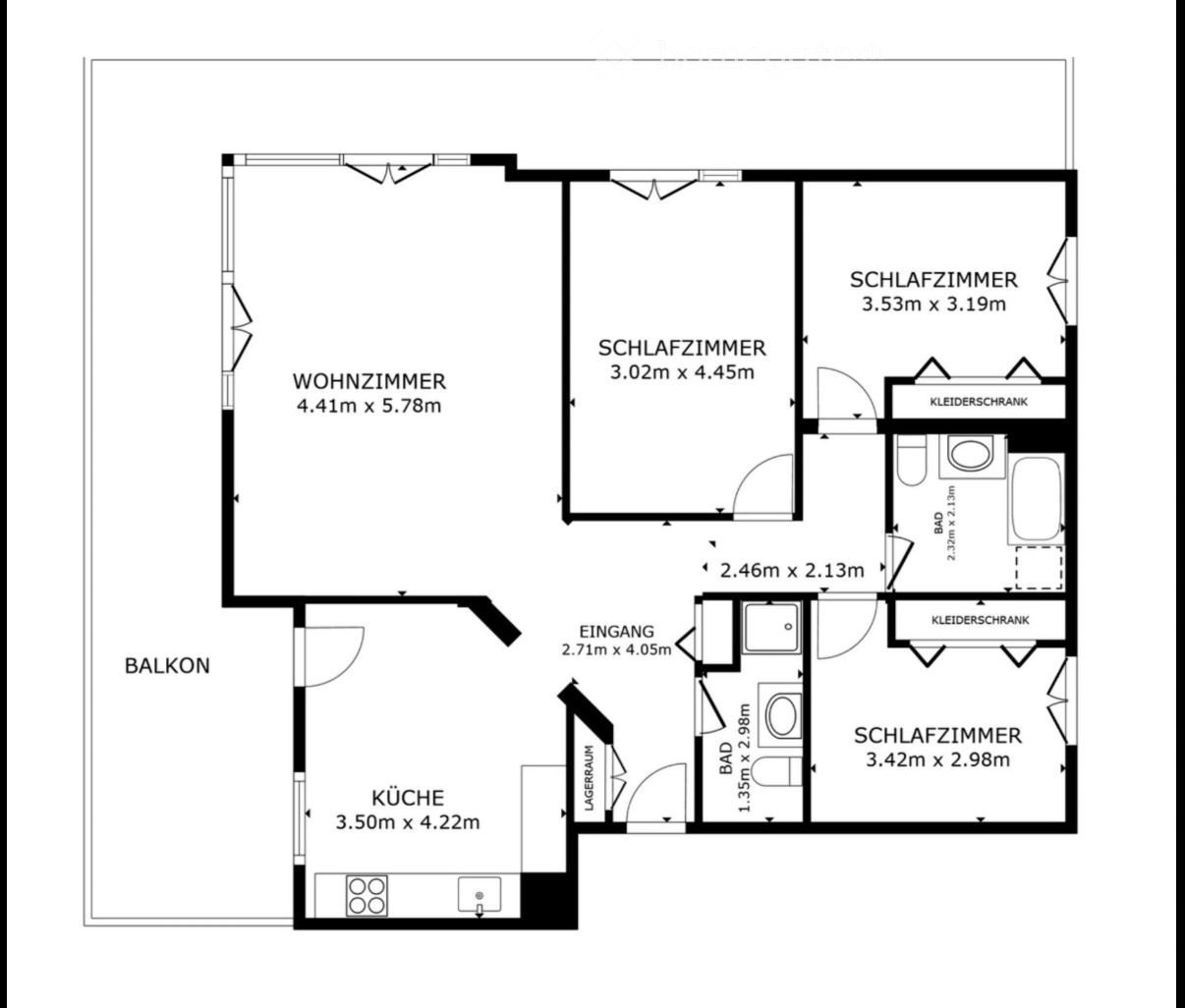 Appartement de 4 ½ pièces, photo 1 sur 5