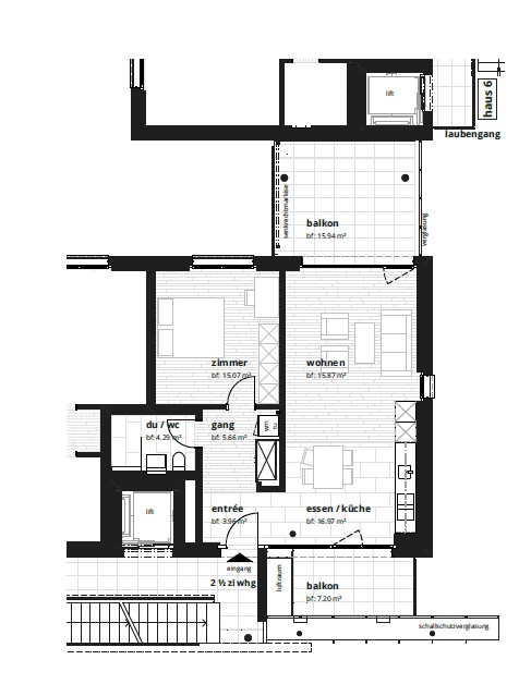 Appartement de 2 ½ pièces