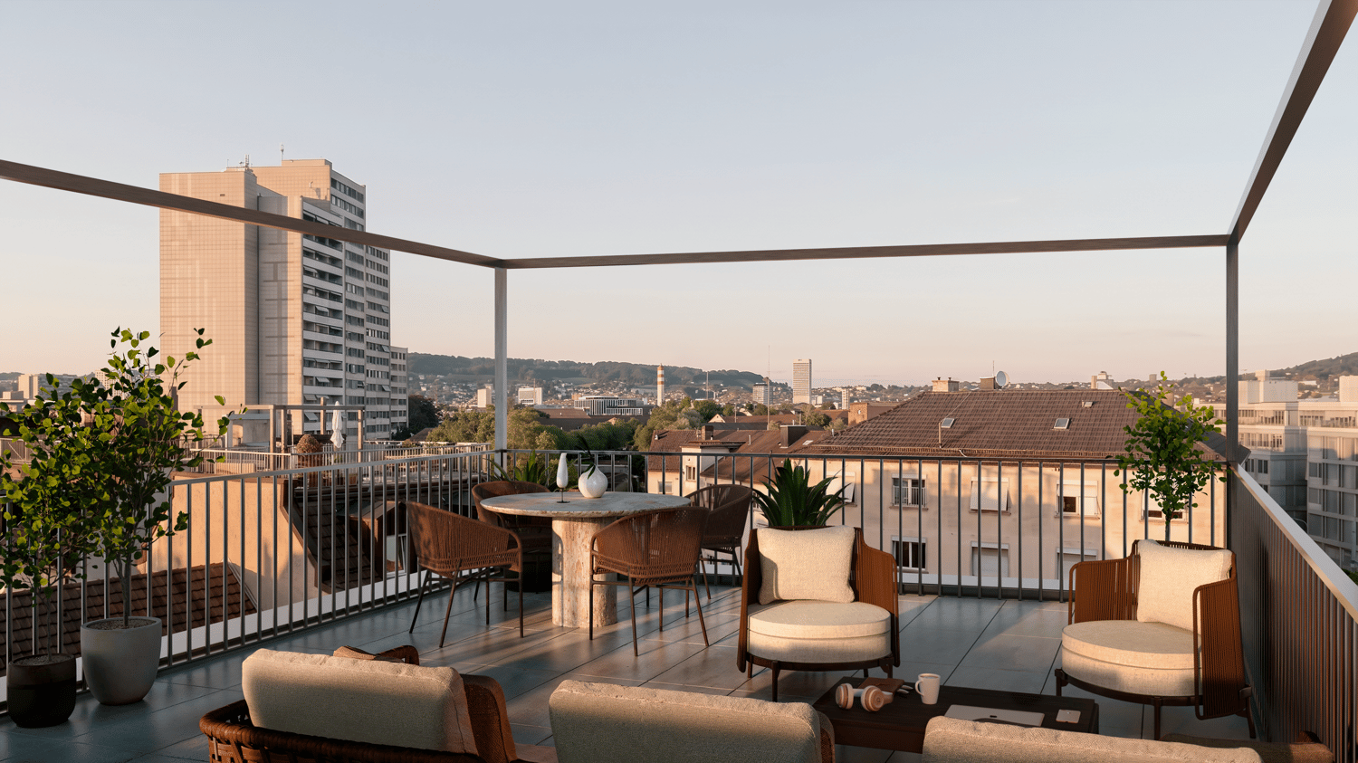 Appartement de 2 ½ pièces sous les toits