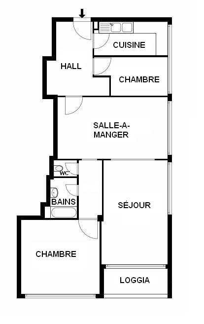 2 ½ rooms apartment, photo 2 sur 10