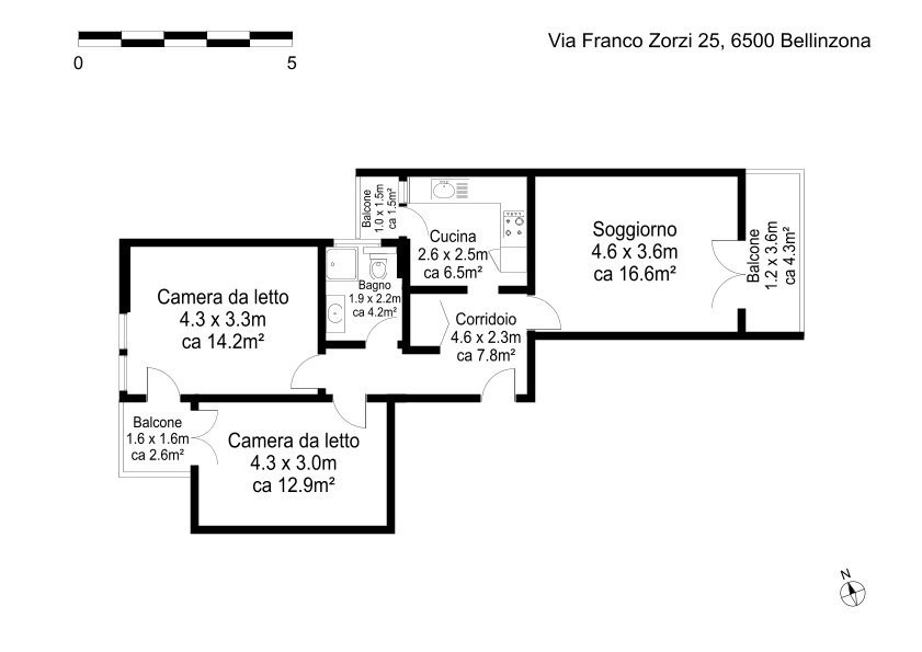 3 ½ rooms apartment