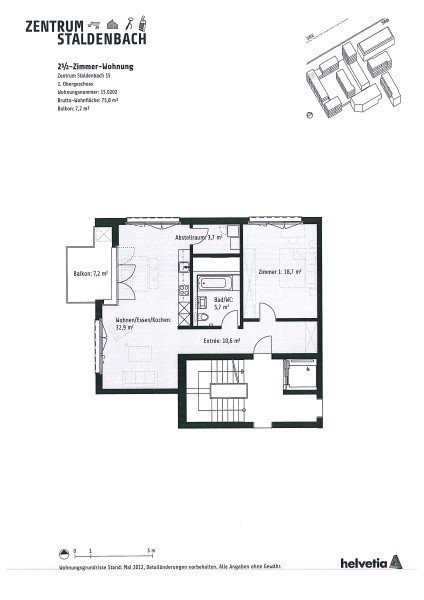 Appartamento di 2 ½ locali