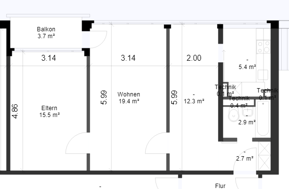 Appartement de 2 ½ pièces, photo 7 sur 7