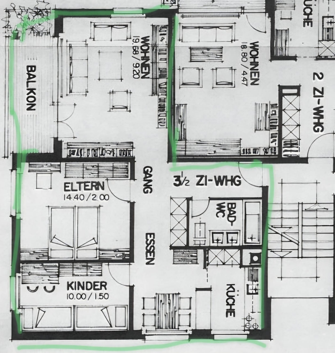 Appartement de 3 ½ pièces