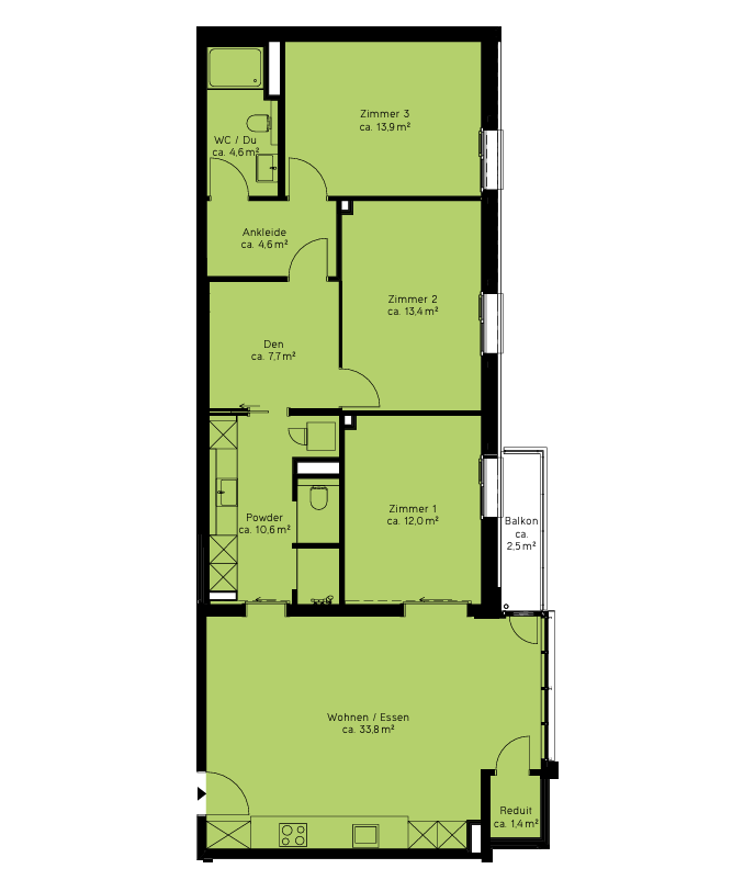 Appartement de 4 ½ pièces