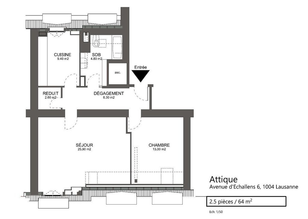 2 ½ rooms apartment, photo 6 sur 7