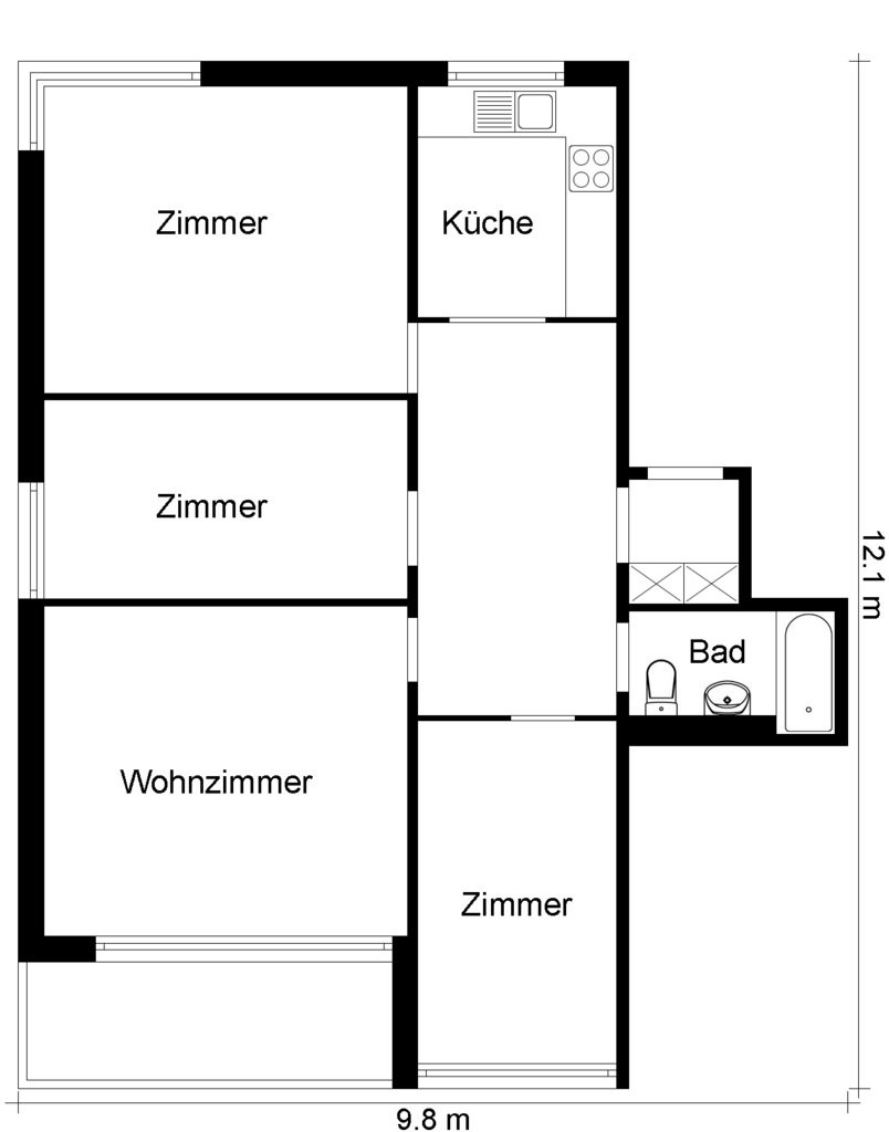 Appartement de 4 ½ pièces, photo 10 sur 10