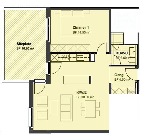 Appartement de 2 ½ pièces, photo 7 sur 7