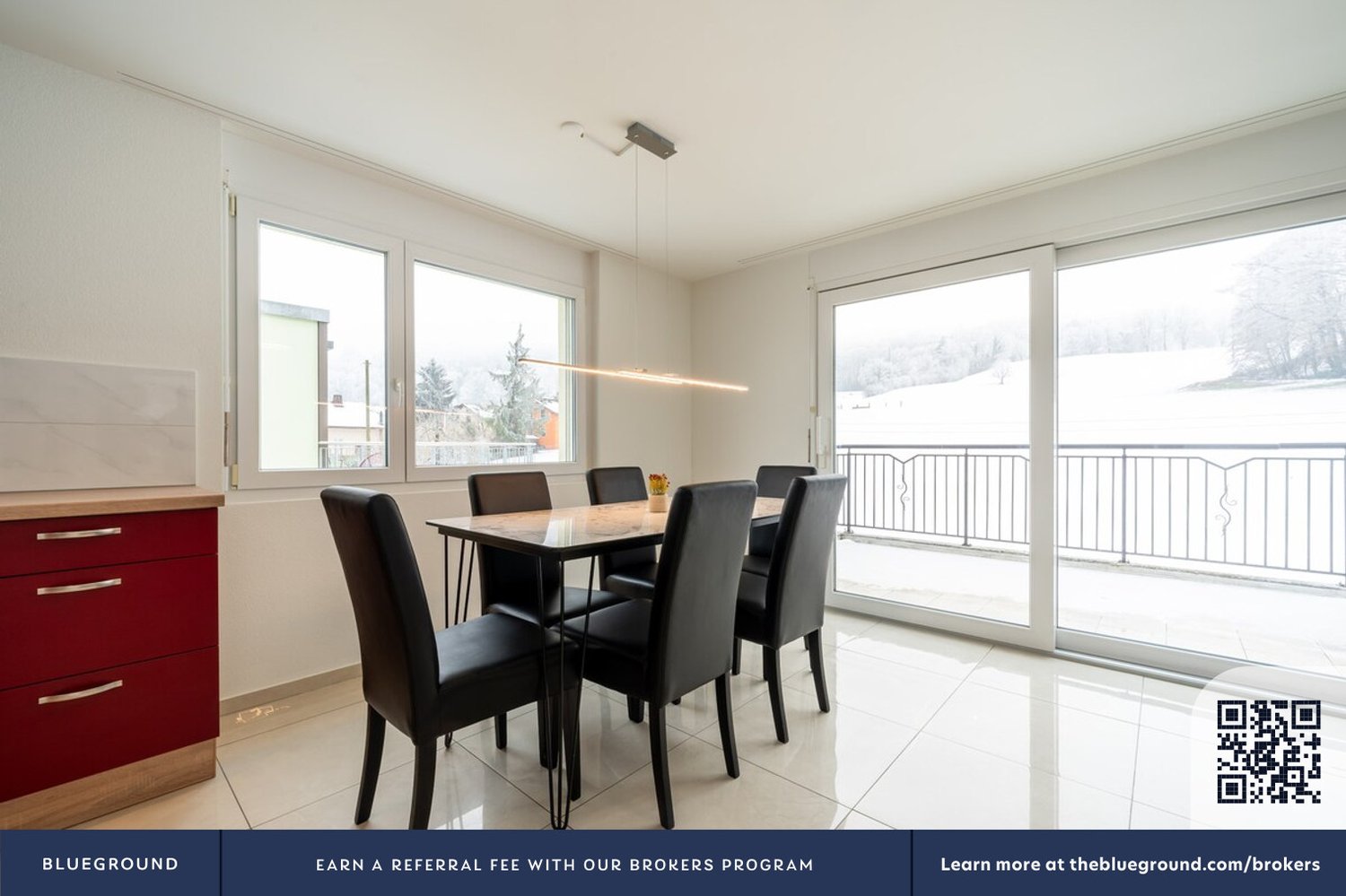 3 pièces appartement meublé