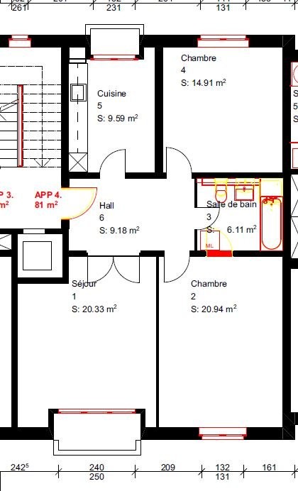 3 rooms apartment, photo 8 sur 8