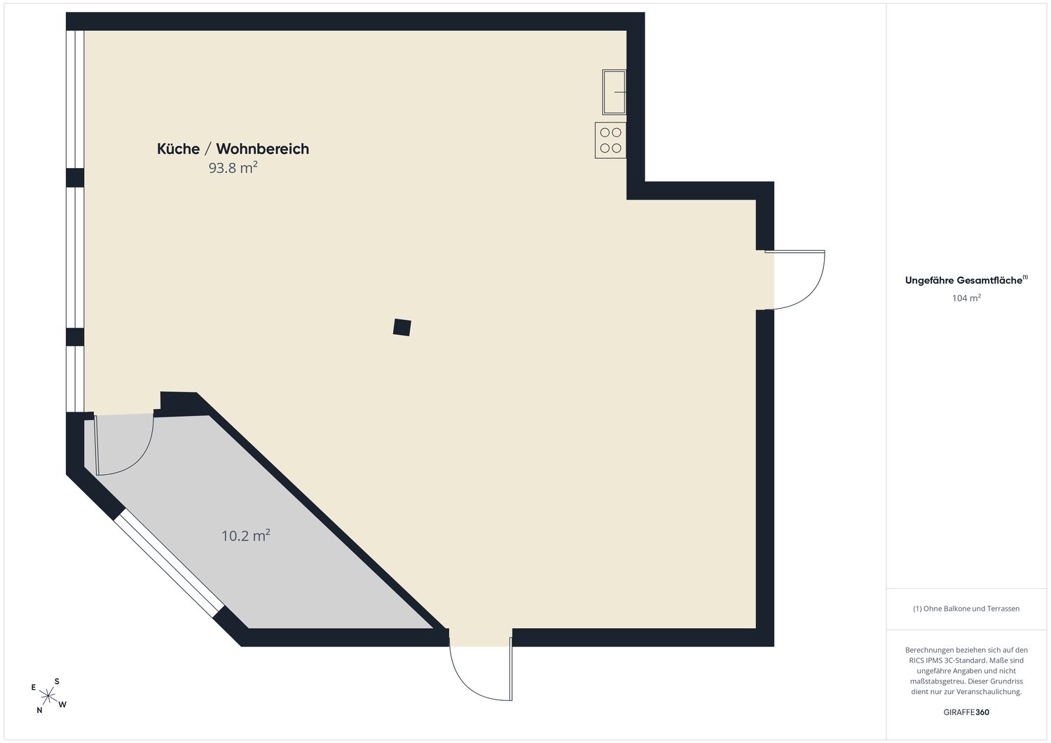 Bureau de 104m²