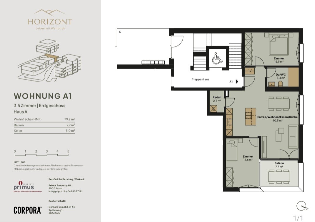 Appartement de 3 ½ pièces, photo 6 sur 7