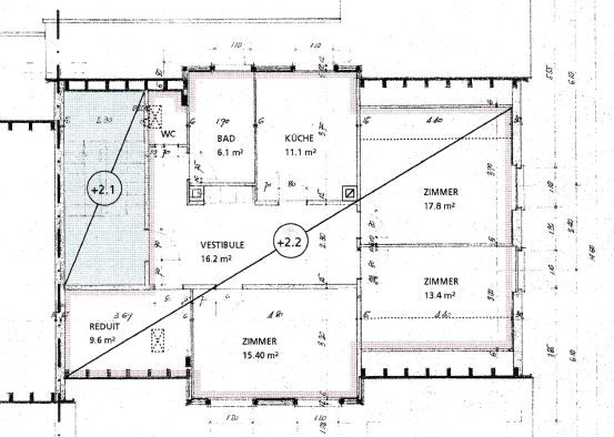 Appartement mansardé de 3 ½ pièces